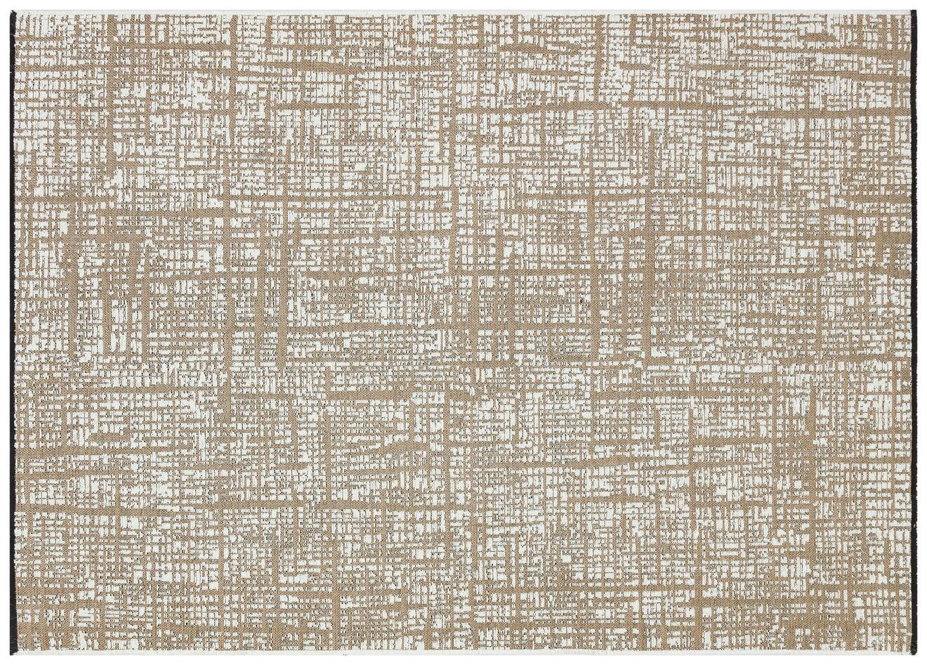 Gloria 4011 Beyaz - Jüt Halı | Modern Dekoratif Dokuma Halı